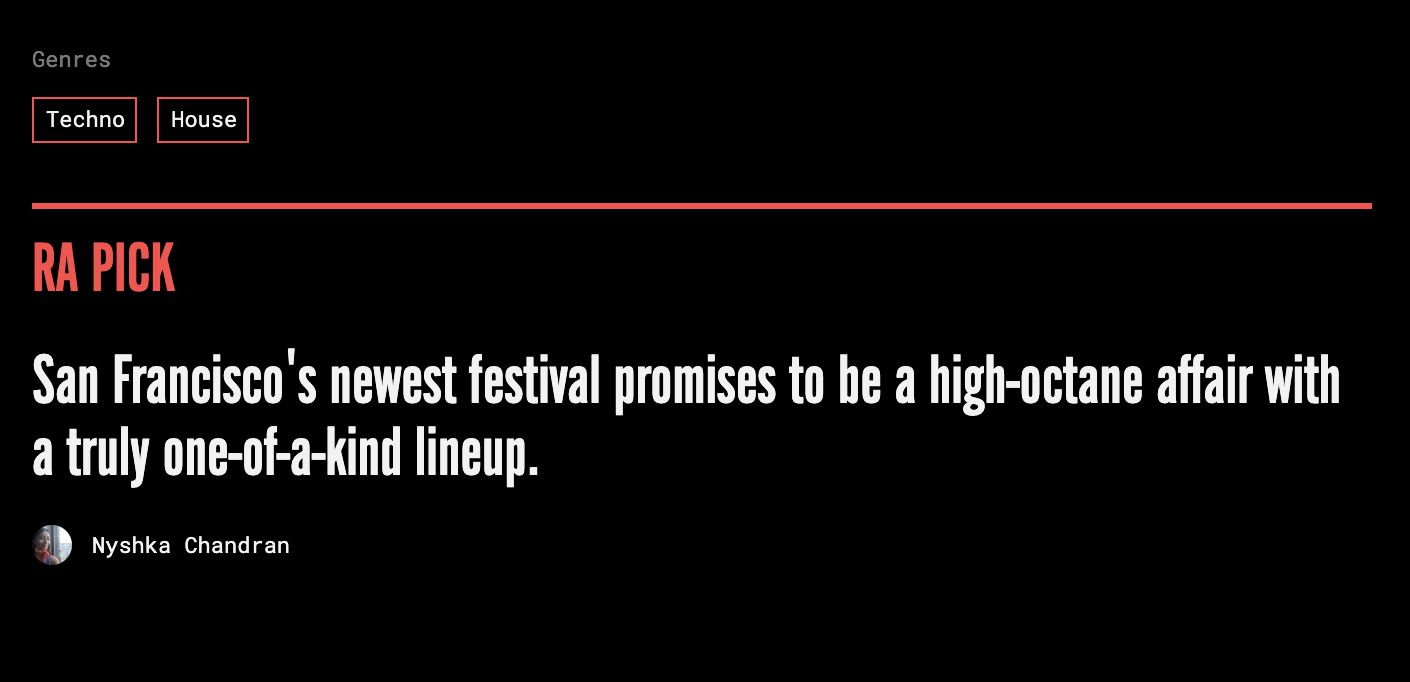 Resident Advisor feature calling Barbazon a standout new San Francisco festival